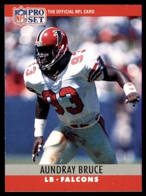 1990 Pro Set - Aundray Bruce #30 No Breaks in the line under Totals - Image 1 of 2