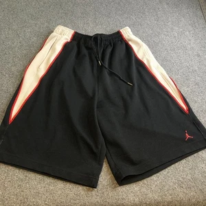 Nike Air Jordan Shorts Mens XL Black Red White Baggy Jumpman Logo Y2K - Picture 1 of 15