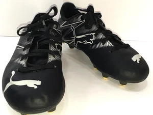 Puma Soccer Cleats Youth Size 1 black/blue - Picture 1 of 9