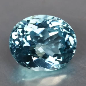 Piedra preciosa apatita azul cielo Natraul Brasil corte ovalado 1,64 quilates (7,85 x 6,57 mm) - Imagen 1 de 2