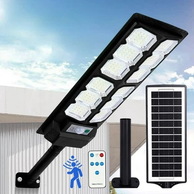 Luz de calle solar comercial 140000LM lámpara LED exterior de anochecer a amanecer para área de carretera Foto 1 de 4