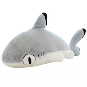 Cartoon Plush Doll Sharkitty Pillow Cute Soft Stuff Sleep Shark Cushion Pillow - Picture 1 of 14
