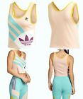 Adidas Tank Top Cropped 100 Cotton Vapour Pink Size Xs Womens Fn2909