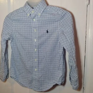 POLO RALPH LAUREN Shirt Boys Size S/P (8) Button Up Multi-color Plaid - Picture 1 of 5