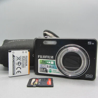 Fujifilm Digital Camera FinePix J120 10.0MP Black Tested - Image 1 of 4