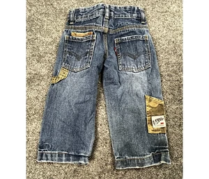 Levis Jeans Camo Y2K Baggy Carpenter Skater Baggy Grunge Kids Toddler Boys 2T - Picture 1 of 12
