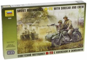 Zvezda Models 1/35 Soviet Motorcycle with Sidecar M-72 - Picture 1 of 1