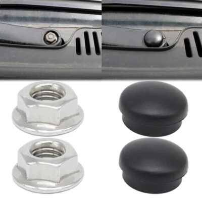 4pcs Car Front Windshield Wiper Arm Screw Nut Cap Bolt Rocker Cover For Audi  - Image 1 of 4
