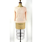 Vintage Ohi Pink Long Sleeve Pullover 100% Acrylic Knit Sweater Medium M