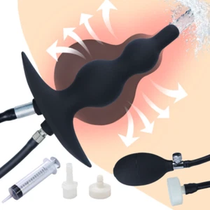 Silikon-Aufblasbar-Vaginal-Dusche-Einlauf-System-Pumpe-Anal-Darm-Reiniger Damen - Bild 1 von 14