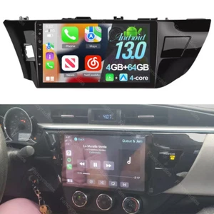 Radio estéreo para automóvil Android 13 Carplay GPS navegación 4+64 GB para Toyota Corolla 2014-2016 - Imagen 1 de 16