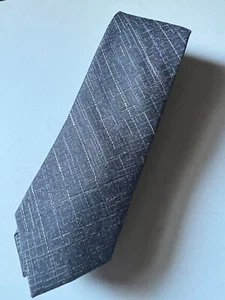 NWT Egara Luxury Necktie Mens Wearhouse Black with Purple Stripes Formal - Picture 1 of 3