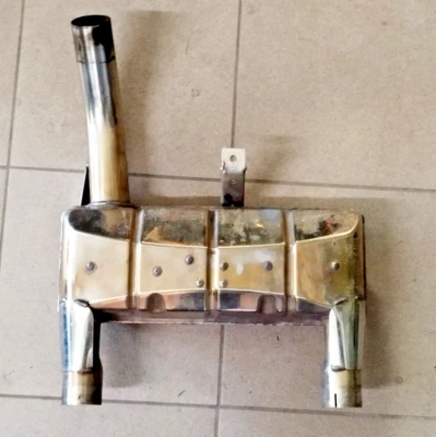 MOTO GUZZI QUOTA 1100 1998 2001 98 99 00 01 EXHAUST EXPANSION CHAMBER LINK PIPE - Image 1 of 2