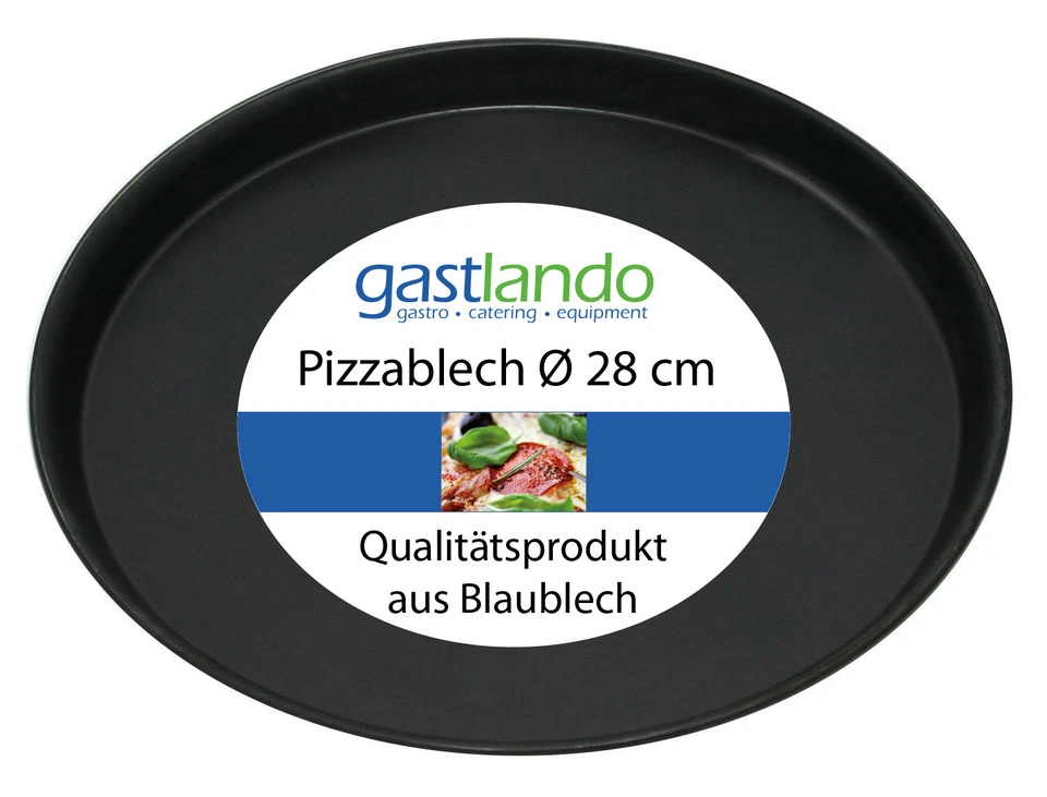 10 Stück Pizzaform Pizzablech in Profiqualität rund Ø 28 cm Gastlando