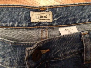 LL Bean Womens Relaxed Fit Jeans Size 18P Blue Denim Relaxed Fit Size 18W - Picture 1 of 3