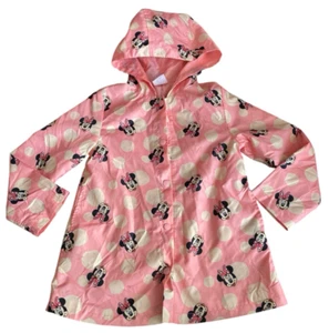Disney Collection Minnie Mouse Pink Rain Jacket Size 5/6- NEW - Picture 1 of 6