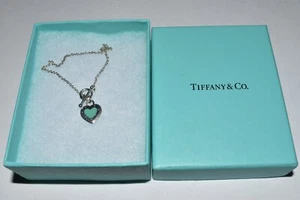 Tiffany & Co. Return to Tiffany Love Blue Heart Toggle Bracelet 6.5" - Bild 1 von 6