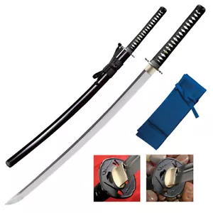 Cold Steel 88BKW Katana 29-1/4" Carbon Steel Blade Ray Skin Handle Wood Scabbard - Picture 1 of 1