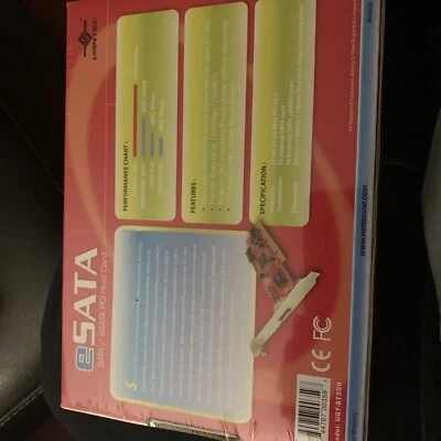 Vantec UGT-ST300 SATA/e-SATA PCI Host Card. New. Factory Sealed. - Image 1 of 2