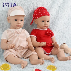 IVITA 21"" Bebé Renacido Silicona Viva | Niña Recién Nacida Muñeca Silicona Regalo de Navidad - Imagen 1 de 33