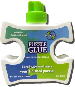 The Jigsaw Puzzle Factory Puzzle Glue,10-ounces, With Built in Brush Non-Toxic - Picture 1 of 1