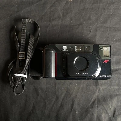 Minolta MAC DUAL QD QUARTZ DATE AF Point & Shot Camera Tested & Working - Image 1 of 4