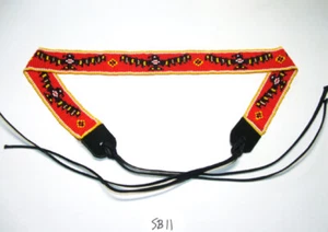 Perlen Hutband Thunderbird Design 21,5" L x 0,5" B + Lederbinder rot SB11 - Bild 1 von 2