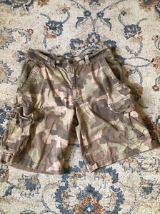 Old Navy Surplus Shorts Mens 32 Brown Cargo Camo Woodland Military Pockets - Picture 1 of 8