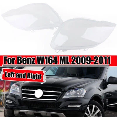 Cubierta de lente de faro para Mercedes Benz W164 clase ML350 W164 2009 2010 2011 Foto 1 de 4