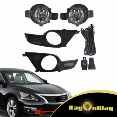 For 2013 2014 2015 Nissan Altima Right&Left Side Fog Lights Lamps w/Switch Kits - Image 1 of 4