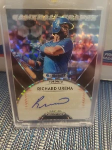 Richard Urena 2019 Panini Prizm Game Ball Graphs Black Finite Auto #1 of 1!!!!! - Picture 1 of 3