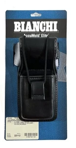 BIANCHI 7914S UNIVERSAL RADIO CARRIER w/ SWIVEL HOLSTER HOLDER PLAIN BLACK 22112 - Picture 1 of 5