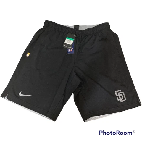 Nike San Diego SD Padres Black Collection Flux Performance MLB Shorts Size Large Cover