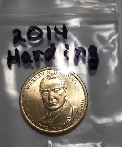 2014 -D President Harding  Dollar Cover