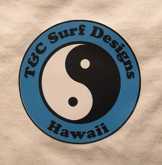 TOWN & COUNTRY DESIGNS - Sticker, T&C Surf Sticker, Surfing Sticker - Image 1 of 1