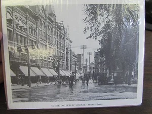 SCENE ON PUBLIC SQUARE - WILKES-BARRE PA - 1894 - 5.5 BY 4.25 INCHES - Picture 1 of 1