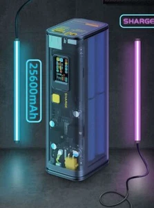 Sharge 100W Transparent Super Charger Power Bank 25600mAh - Imagen 1 de 7
