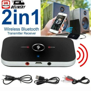 Trasmettitore/Ricevitore Bluetooth Wireless A2DP Home TV Adattatore Audio Stereo 2 in 1 - Foto 1 di 12