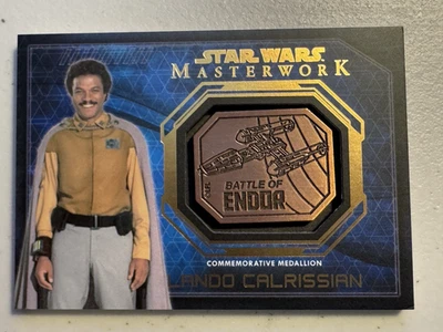 Lando Calrissian 2016 Star Wars Topps Masterwork Medallion Card Battle of Endor - Image 1 of 4