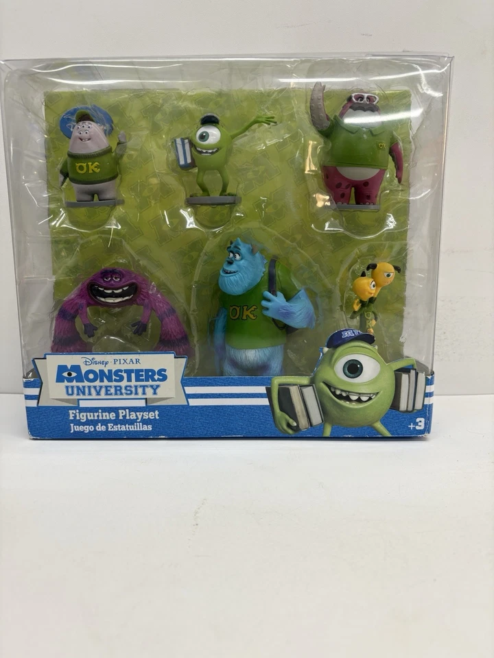 全新 迪士尼 皮克斯 原版 怪物 大学 雕像 玩具套件 • 6 人物 — 第 1/4 张图片