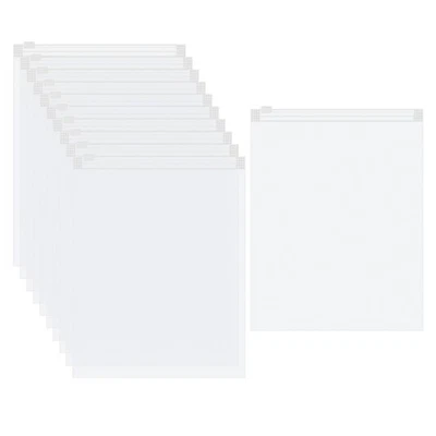 50pcs Frosted Zipper Plastic Bag for Clothes,15.7x19.7" Zip Poly Bag,5.51 Mil - image 1 of 4