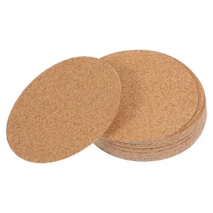  20 Piezas Alfombrillas de Corcho Aisladas Adhesivo Absorbente para Posavasos - Imagen 1 de 12