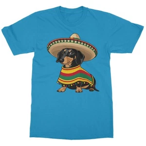 Cinco De Mayo Wiener Dog - Dachshund Fiesta Unisex T-Shirt - Picture 1 of 15