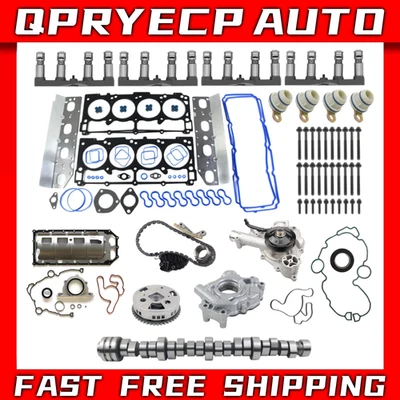 Complete Rebuild NON MDS Lifters Camshaft Kit for 09-19 Dodge Ram 1500 5.7L Hemi Foto 1 de 4