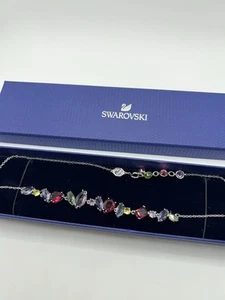 Swarovski Gema necklace Mixed cuts, Multicolored, Rhodium plated 5658398 DISPLAY - Picture 1 of 2