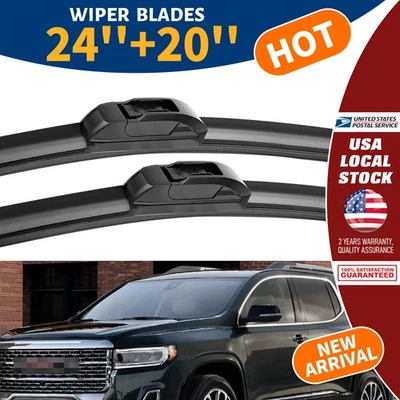 Nuevo limpiaparabrisas delantero negro duradero 24""+20"" para BMW X5 2014-2018 Foto 1 de 4