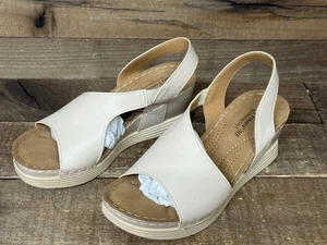 ⚡️ Henry Ferrera Women's Comfort-70 Wedge Sandals Beige US Size 6 NEW ⚡️ - Picture 1 of 6