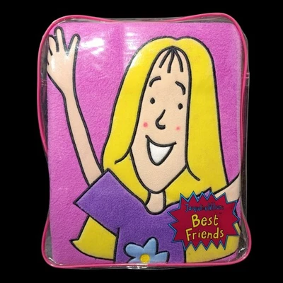 Jacqueline Wilson BEST FRIENDS Sleepover Sleeping Bag BNIP NEW CARTOON GIRL PINK - Image 1 of 4