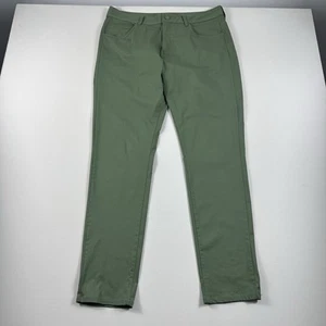 Rhone Commuter Pants Performance Men 36x32 Green Flat Front Slim Fit Golf - Picture 1 of 10