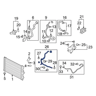 For Mazda 6 2009-2010 Mazda L5181538XE Engine Coolant Overflow Hose Foto 1 de 2
